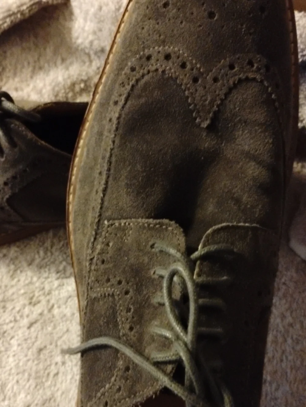 Ben Sherman Brown Suede Wingtip Derbys